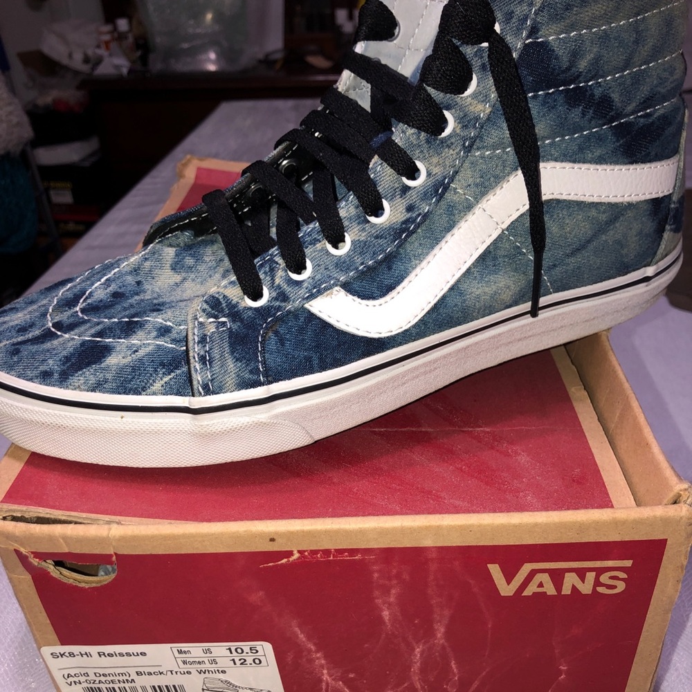 VANS SK8-Hi Reissue Acid Denim Size 10.5